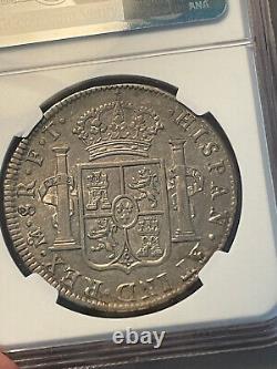 1803 MO FT 8 Reales 8R Mexico Charles IV Silver NGC AU 53