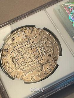 1803 MO FT 8 Reales 8R Mexico Charles IV Silver NGC AU 53
