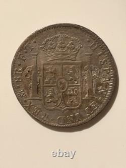 1803 Mo TH Mexico 8 Reales Charles IV Spanish Colonial Silver Coin Raw