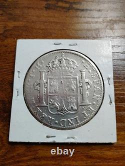 1805 Carolus IIII Mexico 8 Reales Silver Coin with Chop Marks