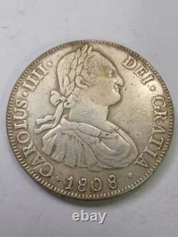 1808 Potosí Mint 8 Reales Charles IV Round Historic Bolivia Coin Collectible