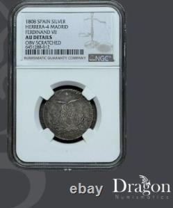 1808 Spain Silver Medal Size Ferdinand VII 4 Madrid Spanish Au Details