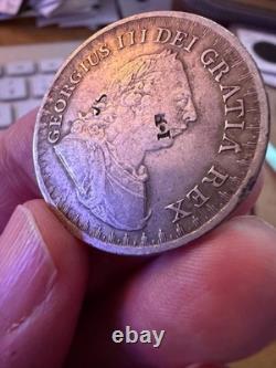 1812 George III Silver Bank Token 3 Shillings, Strong VF Detail, Sharp Wreath