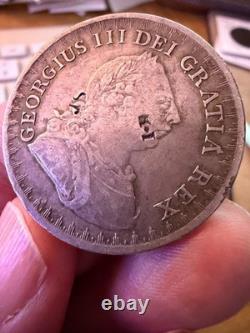 1812 George III Silver Bank Token 3 Shillings, Strong VF Detail, Sharp Wreath