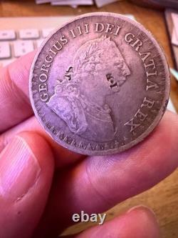 1812 George III Silver Bank Token 3 Shillings, Strong VF Detail, Sharp Wreath