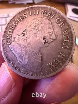 1812 George III Silver Bank Token 3 Shillings, Strong VF Detail, Sharp Wreath