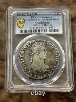 1813/2 Ga MR Mexico 8 Reales Silver Coin PCGS Rare