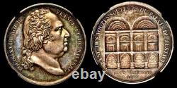 1814 France Louis XVIII Silver Palace Of Justice NGC MS63 Beautifully Toned