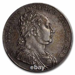 1818 German States Bavaria Silver Thaler AU SKU#268559