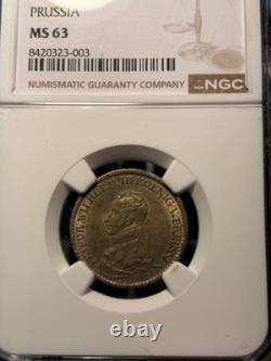 1818a Germany 4 Groschen Prussia Ngc Ms 63 Pop 1 Top Pop