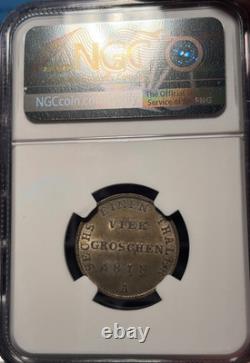 1818a Germany 4 Groschen Prussia Ngc Ms 63 Pop 1 Top Pop