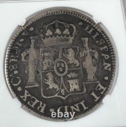1819 CA RP Mexico Silver 8 Reales 8R, Chihuahua, Royalist, NGC VF 20 TOP POP