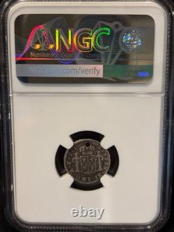 1823 PTS PJ Bolivia 1/2 Reale NGC certified