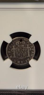 1823 PTS PJ Bolivia 1/2 Reale NGC certified