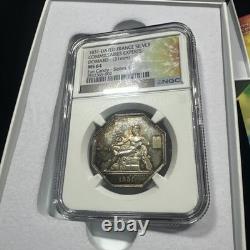 1831-Dated France Silver Commisaires Experts MS64 NGC BullionPLUS Candy? TONER