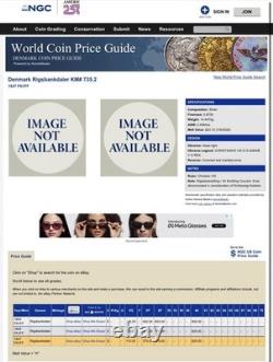 1847 DENMARK Rigsbankdaler / 30 Shillings 1847 FK/VS Choice AU Details