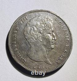 1847 DENMARK Rigsbankdaler / 30 Shillings 1847 FK/VS Choice AU Details