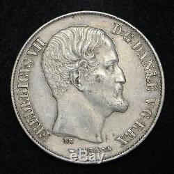 1854 Denmark 1 Rigsdaler World Silver Coin Nice Circulated Coin (cn6087)