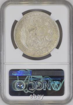 1870 Yj Peru Silver-crown 1-sol Km# 196.3 Ngc Au-details Low-pop Highest-grades
