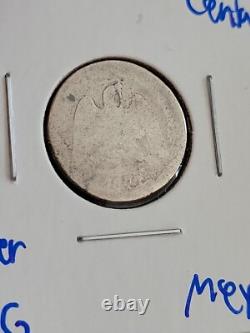 1872-Pi O Mexico 10 Centavos, Filler AG Condition! Key Date! 16k Mint