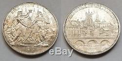 1876 Switzerland Lausanne 5 Franc World Silver Coin