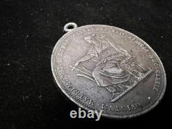 1879 Austria 2 FL Wedding Ann. Silver Coin Jewelry Mount Hole Added