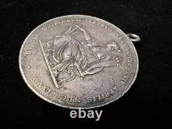 1879 Austria 2 FL Wedding Ann. Silver Coin Jewelry Mount Hole Added