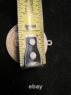 1879 Austria 2 FL Wedding Ann. Silver Coin Jewelry Mount Hole Added