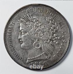 1880 B Peru 5 Pesetas
