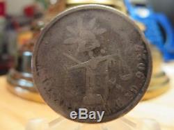 1882 CnD Mexico 50 Centavos VG Rare Date Coin World Money Silver 902,7