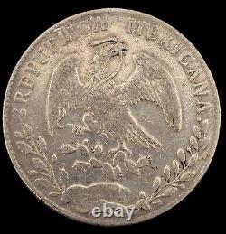 1884 As ML Alamos Mexico 8 Reales World Silver Rare Coin