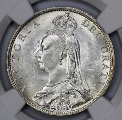 1888 Great Britain Silver 2 Shilling Florin NGC MS 63