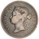 1888 Straits Settlements Victoria Fifty Cents Silver Coin 50c Attractive 2t