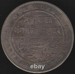1892 India Princely States Bikanir Silver Rupee World Coins Pennies2Pounds