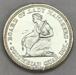 1893 Isabella Silver Quarter Worlds Fair Commemorative Coin Au-ms