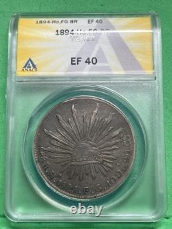 1894 Mexico 8 Reale-Ho, FG ANACS EF40