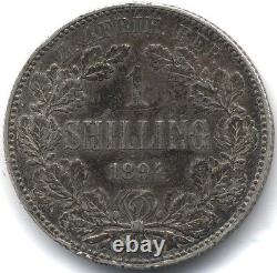 1894 South Africa Silver One Shilling World Coins Pennies2Pounds