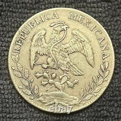 1895 Mexico 8 Reales Cn Am Culiacán Mint Silver Mexican Libertad Coin
