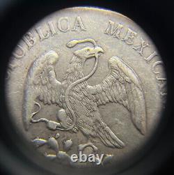 1895 Mexico 8 Reales Cn Am Culiacán Mint Silver Mexican Libertad Coin
