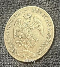 1895 Mexico 8 Reales Cn Am Culiacán Mint Silver Mexican Libertad Coin