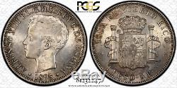 1895-PG V Peso Puerto Rico MS62 PCGS World Coin Silver BIN (SKU. CC)