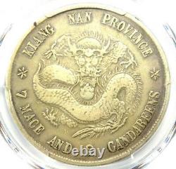1898 China Kiangnan Dragon Dollar Coin Y-145a. 2 LM-217 $1 PCGS VF Details