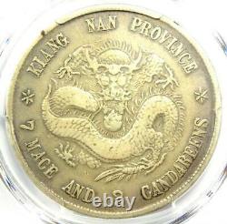 1898 China Kiangnan Dragon Dollar Coin Y-145a. 2 LM-217 $1 PCGS VF Details