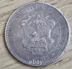 1898. German East Africa. 1/4 Rupee. Silver Coin