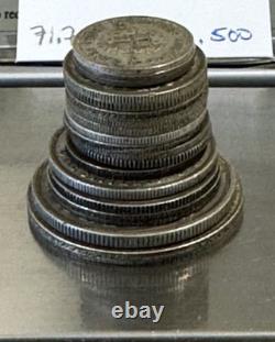 18-Coin Imperial Silver Lot 71.7g. 1.15 ozt ASW. 1920-1946. R07