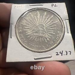 1900 Mexico Mo AM Un Peso AU+ Very PL Mirror like