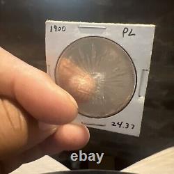 1900 Mexico Mo AM Un Peso AU+ Very PL Mirror like