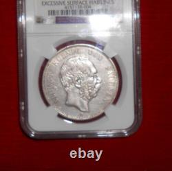 1901 E Germany 5m Saxony Ngc Xf Details Excessive Surface Hairlines