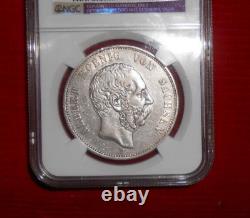 1901 E Germany 5m Saxony Ngc Xf Details Excessive Surface Hairlines