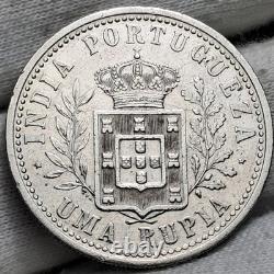 1903? Portugal Rupia D. Carlos I Silver Coin. India Mint KM# 17